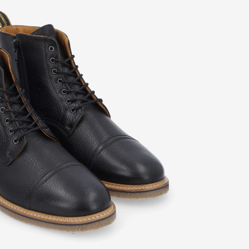 DUBLIN HUNT BOOTS M - GRAINED LEATHER -  NOIR